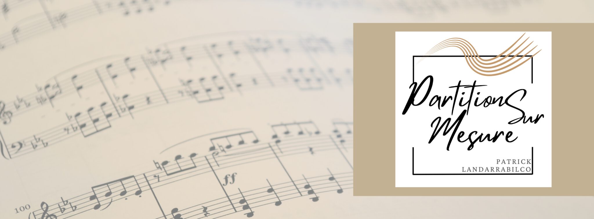 Partition Sur Mesure — transcription, adaptation, orchestration